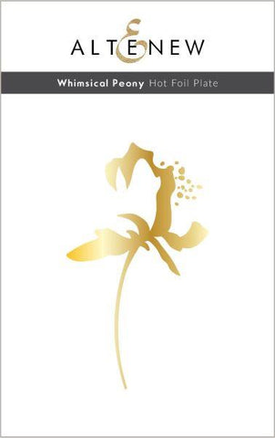 Whimiscal Peony Hot Foil Plate