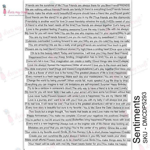 Transfer Me Sheets - Sentiments