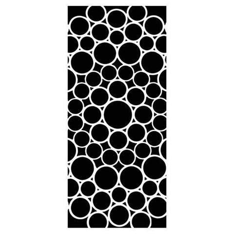 Slimline Stencil - Bubbled Circle