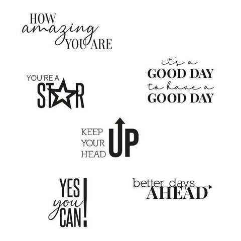 Clear Stamps - Positive Signs