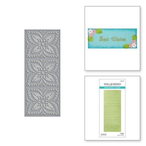 Be Bold Collection - Carved Tile Embossing Folder