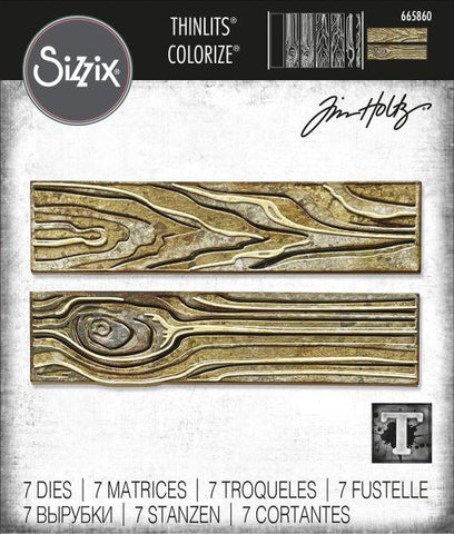 Thinlits DIes - Woodgrain - Colorize