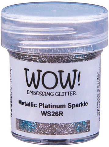 Embossing Powder - Metallic Platinum Sparkle