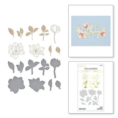 Yana's Bloms Collection - Magnolia Bouquet - Hot Foil Plate & Die Set