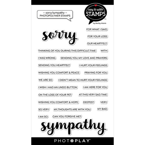 Say it with Stamps - Clear Stamps - Sorry/Sympathy