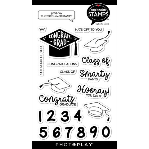 Say it with Stamps - Clear Stamps - Grad Day