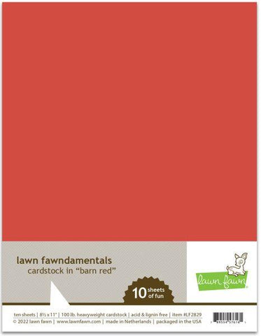 Cardstock - Red Barn