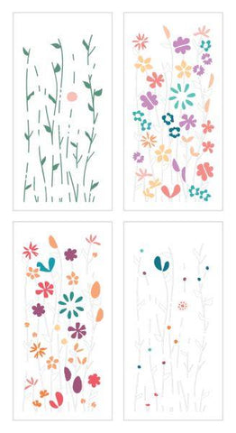 Wild Flowers Slimline Layering Stencils