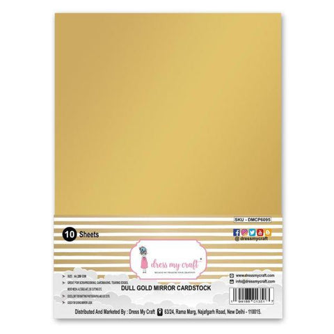 Extra Smooth Cardstock - Dull Gold Mirror