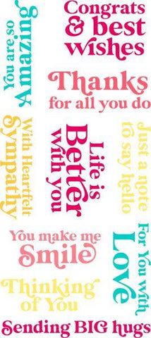Everyday Sayings Clear Stamp Set