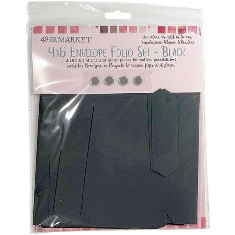 4x6 Envelope Folio - Black