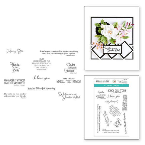 Through the Garden Gate Collection - Throught the Garden Gate Sentiments - Clear Stamps