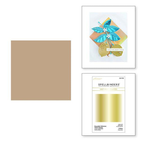 Essential Glimmer Solid Square Glimmer Hot Foil Plate