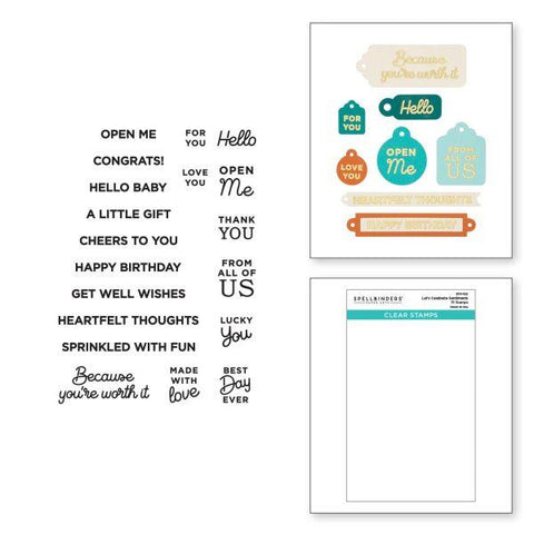Celebrate You Collection - Let's Celebrate Sentiments - Clear Stamps