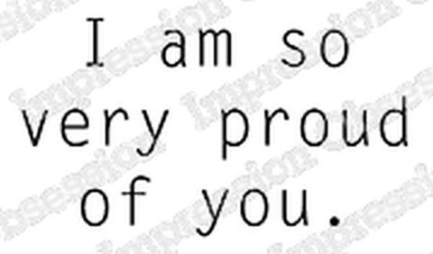 I Am Proud - Cling Stamps