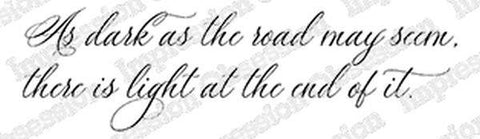 Dark Road Light - Cling Stamp