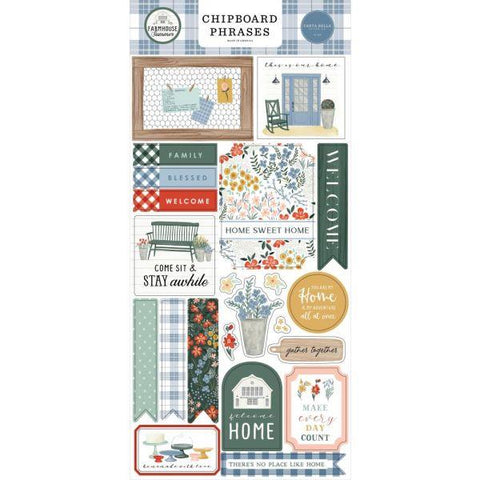 Farmhouse Summer - Chipboard Phrases