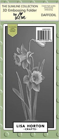 3D Slimline Embossing Folder with Cutting Die - Daffodil