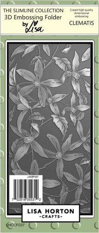 3D Slimline Embossing Folder  - Clematis