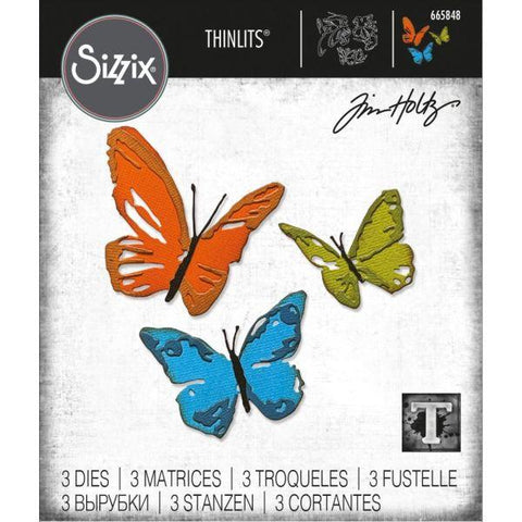 Thinlits Dies - Brushstroke Butterflies