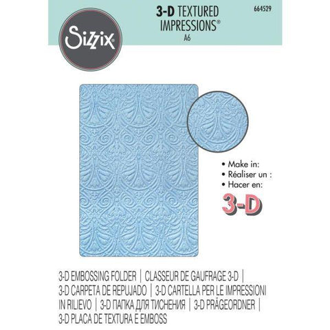 3D Textured Impressions Embossing Folder - Baroque