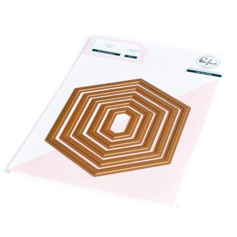 Nested Hexagons - Hot Foil Plates