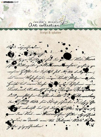 Background Script/Splatter Essentials - Clear Stamps