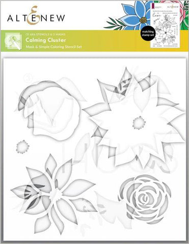 Calming Cluster Simple Coloring Stencil Set (3 in 1)