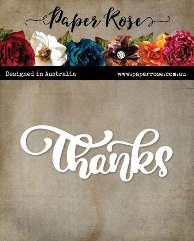 Hand Lettered Thanks Die