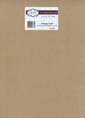 Foundation A4 Pearl Carstock - Antique Gold