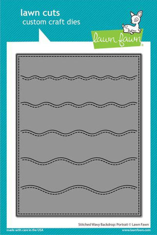 Stitched Wavy Backdrop - Portrait - Lawn Cuts