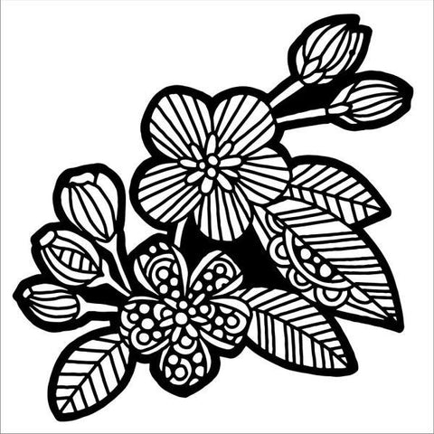 Apple Blossom - 6x6 Stencil
