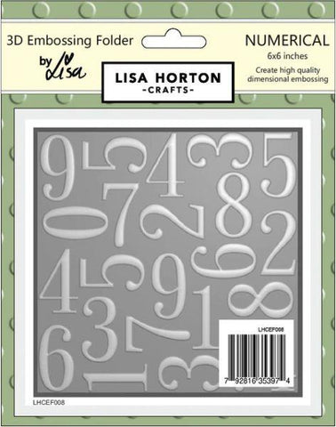 3D Embossing Folder - Numerical