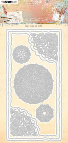 Write Your Own Story - Doily Slimline Dies