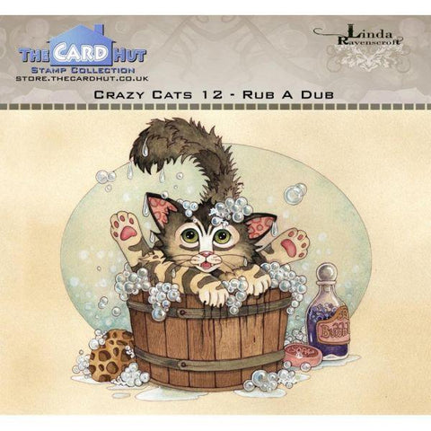 Crazy Cats - Clear Stamps - Rub A Dub