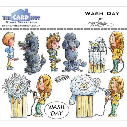 Pets - Clear Stamps - Wash Day