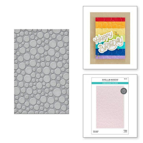 Birthday Celebration - Party Spots Embossing Folder