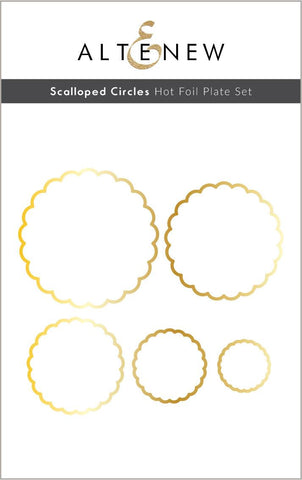 Scalloped Circles - Hot Foil Plate