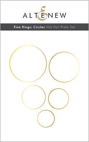 Fine Rings - Circles Hot Foil Plate