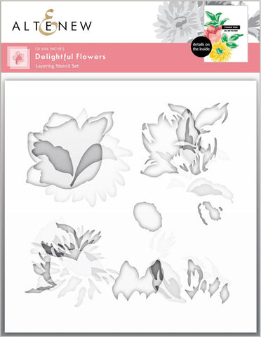 Delightful Flowers - Stencil