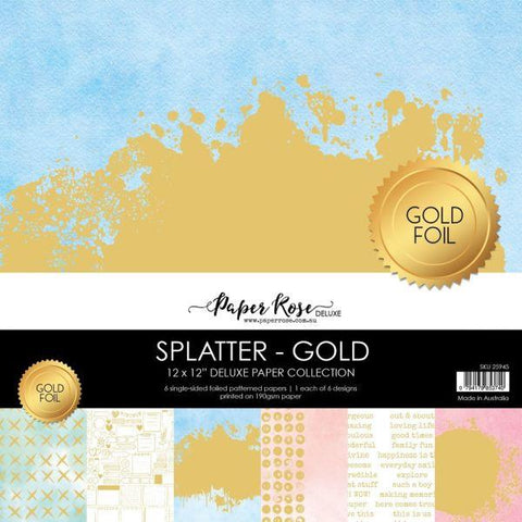 Splatter - Gold Foil - 12x12 Collection Pack