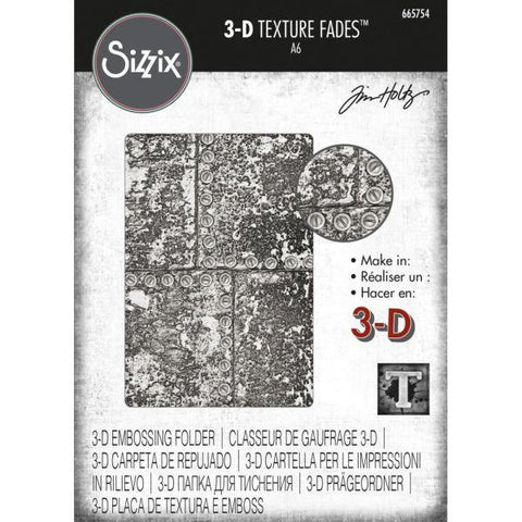 3D Texture Fades Embossing Folder - Industrious