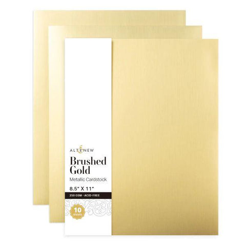 Metallic Cardstock - Brushed Gold