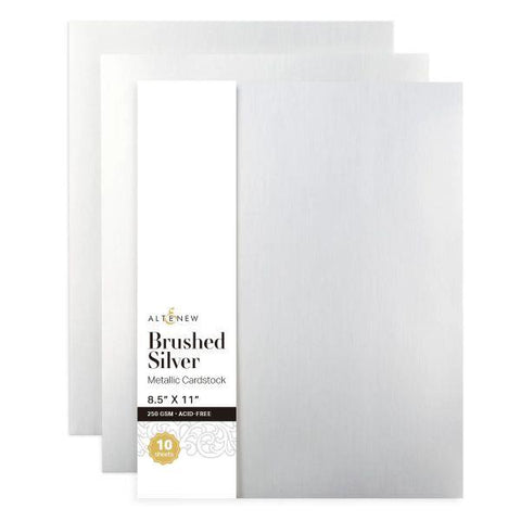 Metallic Cardstock - Brushed Sliver