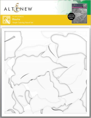 Hosta Simple Coloring Stencil (3 in 1)