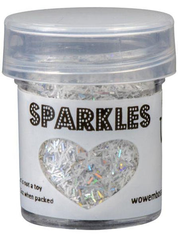 Sparkles - Glitter - White Blaze