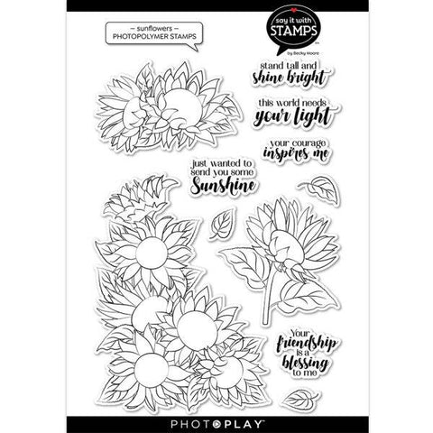 Say it With Stamps - Clear Stamps - Sunflowers