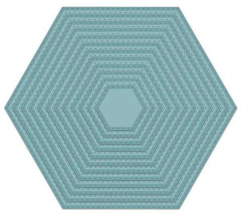 Noble Collection Dies - Double Stitched Hexagon