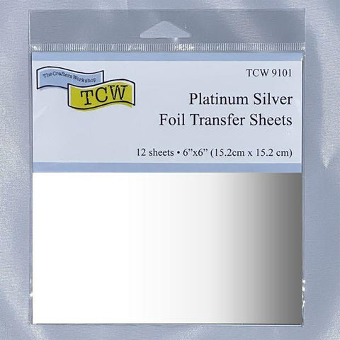Foil Transfer Sheets - Platinum Silver