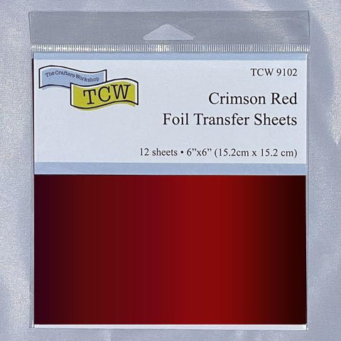 Foil Transfer Sheets - Crimson Red